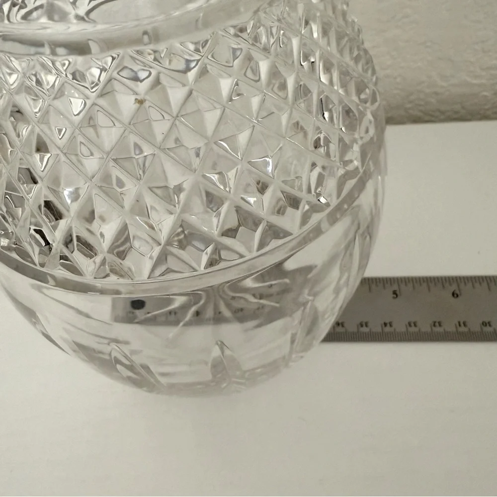VTG Crystal Decanter/Acorn Shaped Stopper 16” High